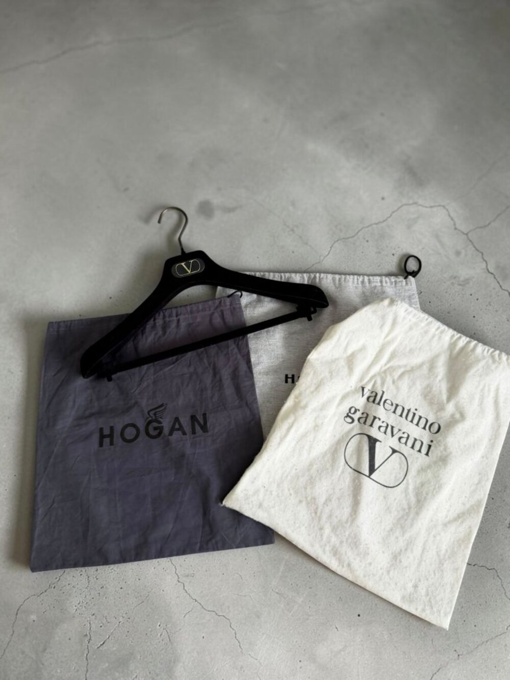 VALENTINO HOGAN Womens Dustbags and Hanger Lot